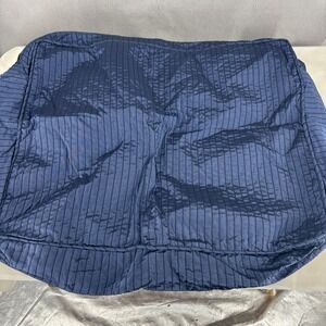 Ralph Lauren Blue Willow Navy Pinstripe King Duvet Cover Set Bedroom 10pc